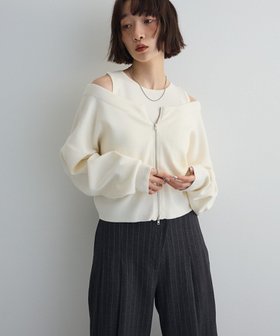 【グリーンパークス/Green Parks】のSET2点Zipニットカーディガン+アメスリタンク 人気、トレンドファッション・服の通販 founy(ファニー) ファッション Fashion レディースファッション Fashion for Women トップス・カットソー Cut & Sew Tops ニット Knit Tops & Sweaters カーディガン・羽織り Layered Style Cardigans おすすめ Recommended / Our Picks インナー Innerwear カーディガン Cardigan, Knitwear コンパクト Compact, Small Size ジップ Zip, Zipper ジャケット Jacket, Outerwear スリーブ Sleeve, Long Sleeve / Short Sleeve タンク Tank Top, Sleeveless Top トレンド Trend, Trending Now フェミニン Feminine, Girly ベーシック Basic, Essential ポケット Pocket, Pocket Detail A/W・秋冬 Autumn/Winter |ID:prp329100004768398