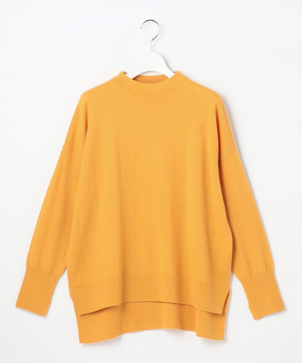 【自由区/JIYU-KU】のウールハイゲージモックネック ニット インテリア・キッズ・メンズ・レディースファッション・服の通販 founy(ファニー) ファッション Fashion レディースファッション Fashion for Women トップス・カットソー Cut & Sew Tops ニット Knit Tops & Sweaters おすすめ Recommended / Our Picks シンプル Simple, Minimal スリット Slit, Slit Detail セーター Sweater, Knitwear ベスト Vest, Waistcoat ボックス Boxy, Box Shape モックネック Mock Neck, Short Turtleneck エレガント 上品 Elegant 夏 Summer 春 Spring S/S・春夏 SS, Spring/Summer, Warm Season イエロー|ID: prp329100004768406 ipo3291000000034536619