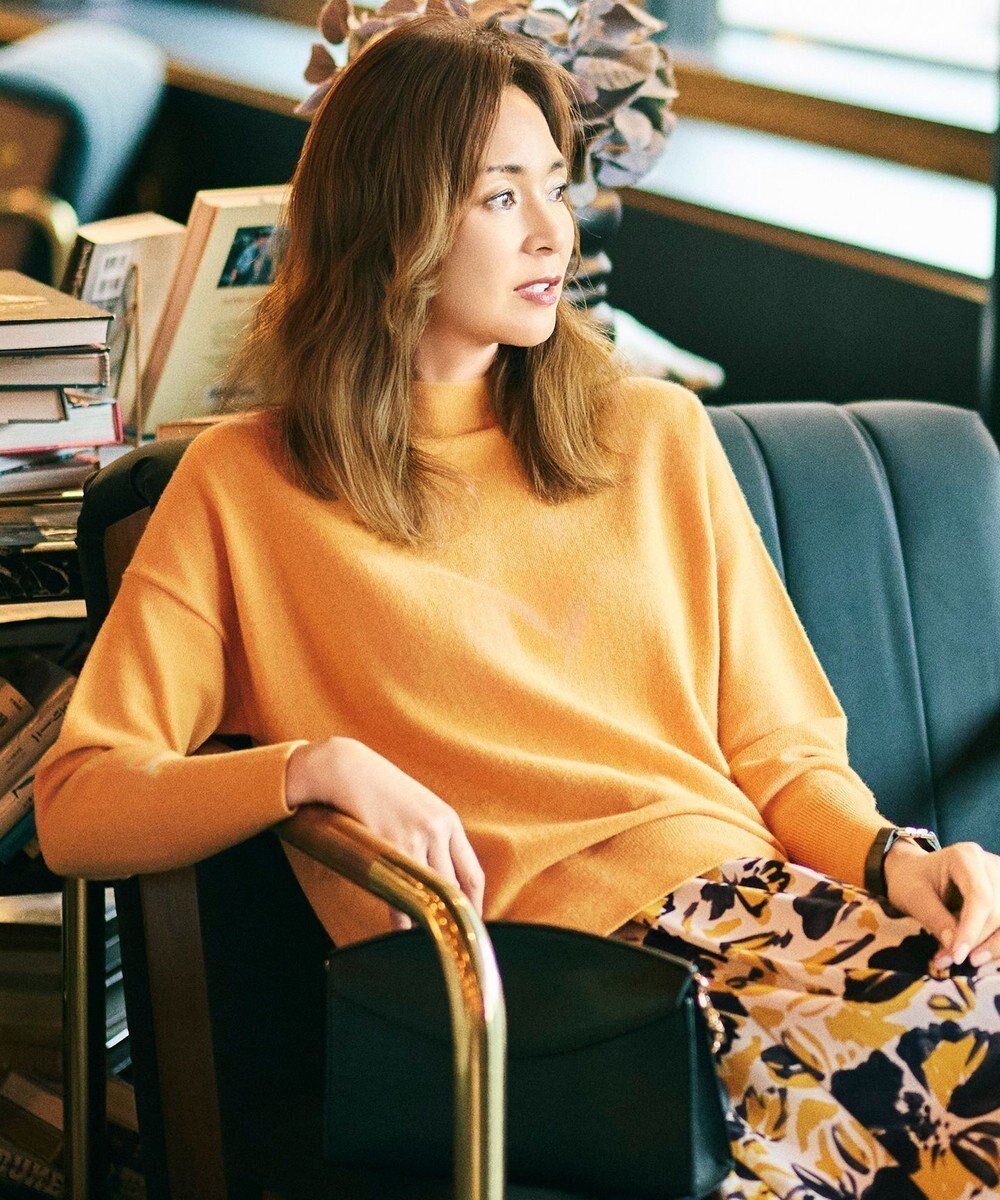 【自由区/JIYU-KU】の【SHIHOさん着用】ウールハイゲージモックネック ニット インテリア・キッズ・メンズ・レディースファッション・服の通販 founy(ファニー) 　ファッション　Fashion　レディースファッション　Fashion for Women　トップス・カットソー　Cut & Sew Tops　ニット　Knit Tops & Sweaters　おすすめ　Recommended / Our Picks　シンプル　Simple, Minimal　スリット　Slit, Slit Detail　セーター　Sweater, Knitwear　ベスト　Vest, Waistcoat　ボックス　Boxy, Box Shape　モックネック　Mock Neck, Short Turtleneck　エレガント 上品　Elegant　夏　Summer　春　Spring　S/S・春夏　SS, Spring/Summer, Warm Season　イエロー|ID: prp329100004768406 ipo3291000000034606570