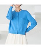 【23区/NIJYUSANKU】の【先行予約】コットンカシミヤ ポケット カーディガン 人気、トレンドファッション・服の通販 founy(ファニー) ファッション Fashion レディースファッション Fashion for Women トップス・カットソー Cut & Sew Tops カーディガン・羽織り Layered Style Cardigans イエロー Yellow 春 Spring カーディガン Cardigan, Knitwear デニム Denim, Jeans Material なめらか Smooth, Silky Texture ポケット Pocket, Pocket Detail ワイド Wide, Wide Fit S/S・春夏 SS, Spring/Summer, Warm Season 夏 Summer エレガント 上品 Elegant thumbnail スカイブルー系|ID: prp329100004768427 ipo3291000000034536691