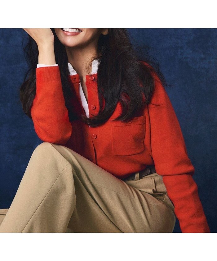 【23区/NIJYUSANKU】の【滝沢眞規子さん着用】コットンカシミヤ ポケット カーディガン インテリア・キッズ・メンズ・レディースファッション・服の通販 founy(ファニー) https://founy.com/ ファッションモデル・俳優・女優 Models 女性 Women 滝沢眞規子 Takizawa Makiko ファッション Fashion レディースファッション Fashion for Women トップス・カットソー Cut & Sew Tops カーディガン・羽織り Layered Style Cardigans イエロー Yellow 春 Spring カーディガン Cardigan, Knitwear デニム Denim, Jeans Material なめらか Smooth, Silky Texture ポケット Pocket, Pocket Detail ワイド Wide, Wide Fit S/S・春夏 SS, Spring/Summer, Warm Season 夏 Summer エレガント 上品 Elegant |ID: prp329100004768427 ipo3291000000034724754