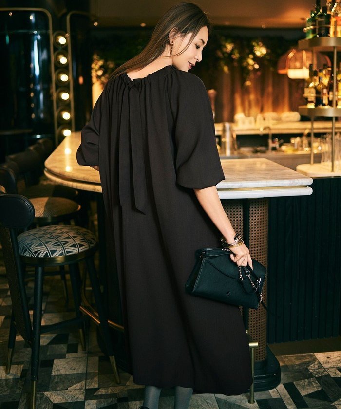 【自由区/JIYU-KU】の【SHIHOさん着用】TWドレープツイル3WAYボウタイ ワンピース インテリア・キッズ・メンズ・レディースファッション・服の通販 founy(ファニー) https://founy.com/ ファッション Fashion レディースファッション Fashion for Women ワンピース Dresses おすすめ Recommended / Our Picks カフス Cuff Design ギャザー Gathered, Ruffled ツイル Twist, Twisted Detail バランス Balance, Style Balance 夏 Summer 春 Spring S/S・春夏 SS, Spring/Summer, Warm Season |ID: prp329100004768428 ipo3291000000034606573