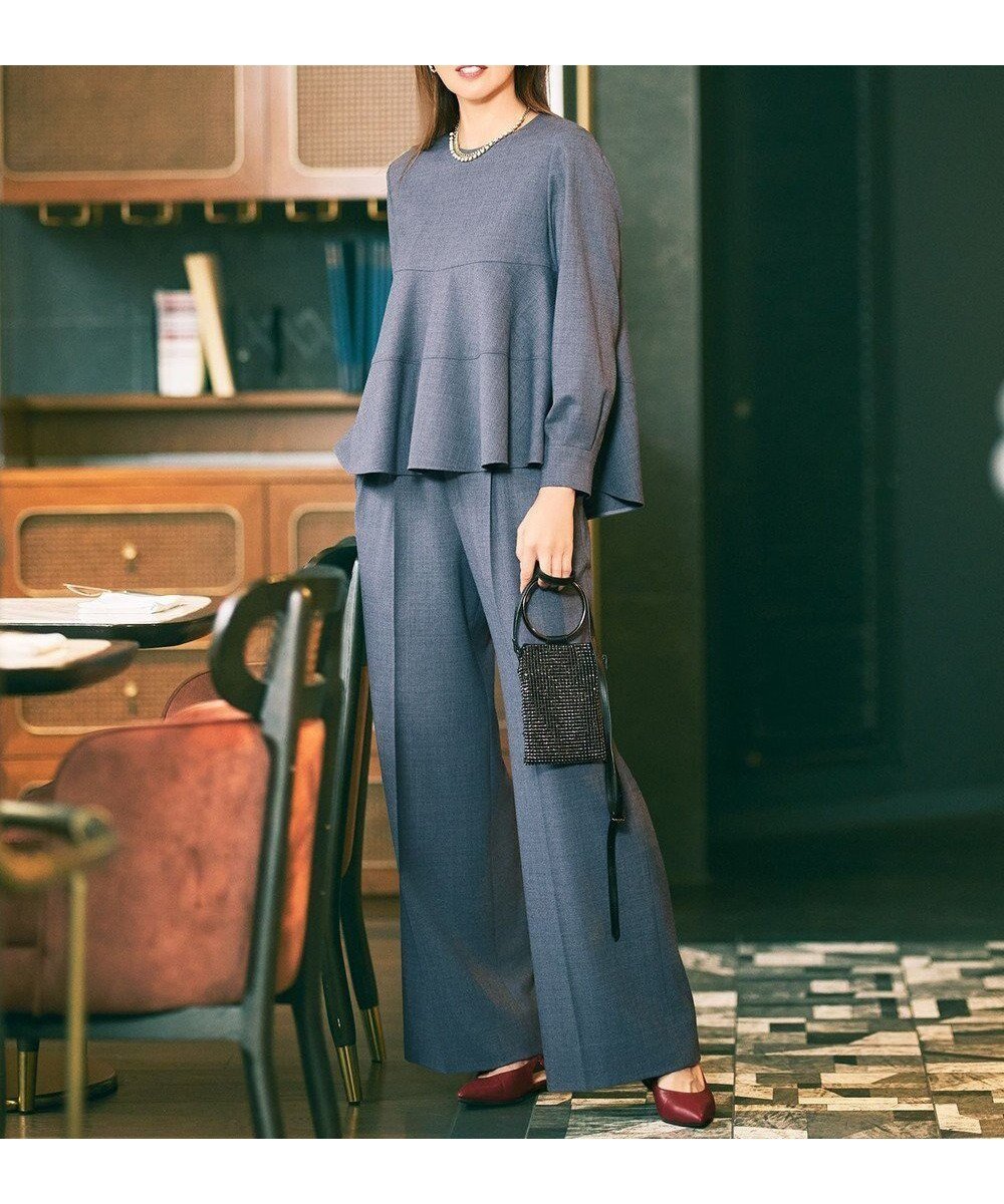 【自由区/JIYU-KU】の【SHIHOさん着用】ソフトウールブレンドワイド パンツ インテリア・キッズ・メンズ・レディースファッション・服の通販 founy(ファニー) 　ファッション　Fashion　レディースファッション　Fashion for Women　パンツ　Pants & Trousers　ウォーム　Warm Fabric　ストレッチ　Stretch, Stretchy Fabric　ポケット　Pocket, Pocket Detail　ワイド　Wide, Wide Fit　夏　Summer　春　Spring　S/S・春夏　SS, Spring/Summer, Warm Season　チャコールグレー|ID: prp329100004768429 ipo3291000000034606576