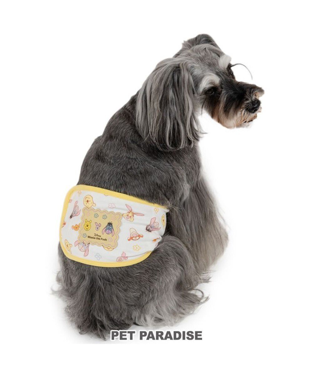 【ペットパラダイス/PET PARADISE / GOODS】のディズニー くまのプーさん マナーベルト 《フレンズ柄》 小型犬 インテリア・キッズ・メンズ・レディースファッション・服の通販 founy(ファニー) 　春　Spring　洗える　Machine Washable　キャラクター　Character, Licensed Characters　抗菌　Antibacterial, Bacteria-Resistant　A/W・秋冬　Autumn/Winter　S/S・春夏　SS, Spring/Summer, Warm Season　犬　Dog　夏　Summer　ホーム・キャンプ・アウトドア・お取り寄せ　Home Living / Home & Lifestyle / Camping Gear / Outdoor Camping　ペットグッズ　Pet Supplies　ホワイト×イエロー|ID: prp329100004769293 ipo3291000000034544560