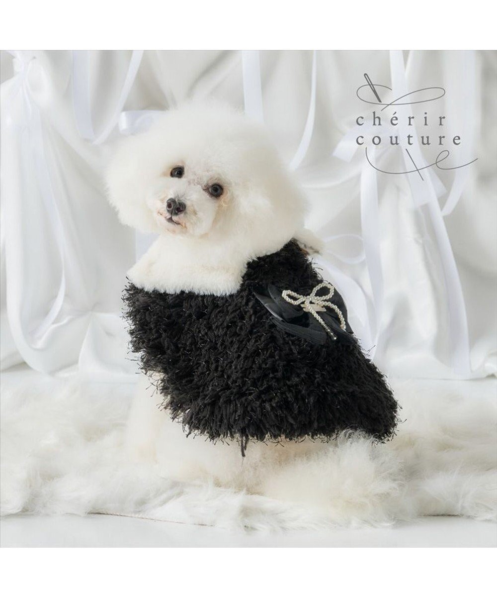 【ペットパラダイス/PET PARADISE / GOODS】のcherircouture ドットリボン ポンチョ 《ブラック》 小型犬 人気、トレンドファッション・服の通販 founy(ファニー) イレギュラー Irregular Design ドット Polka Dot, Dot Pattern パール Pearl, Pearl Accent ポンチョ Poncho, Cape Style モチーフ Motif, Design Theme リボン Ribbon, Bow 冬 Winter / This Winter A/W・秋冬 Autumn/Winter おすすめ Recommended / Our Picks 犬 Dog ホーム・キャンプ・アウトドア・お取り寄せ Home Living / Home & Lifestyle / Camping Gear / Outdoor Camping ペットグッズ Pet Supplies other-1|ID: prp329100004769301 ipo3291000000034544592