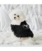 【ペットパラダイス/PET PARADISE / GOODS】のcherircouture ドットリボン ポンチョ 《ブラック》 小型犬 ブラック|ID: prp329100004769301 ipo3291000000034544593