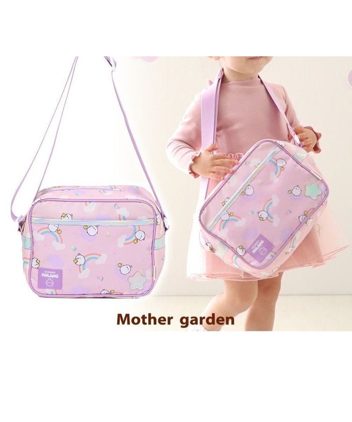 【マザーガーデン/Mother garden / KIDS】のマザーガーデン MOLANG モラン 子供用 ショルダーバッグ 虹柄 通園バッグ インテリア・キッズ・メンズ・レディースファッション・服の通販 founy(ファニー) https://founy.com/ ファッション Fashion キッズファッション Fashion for Kids ガーデン Garden, Gardening ショルダー Shoulder, Shoulder Strap ポケット Pocket, Pocket Detail |ID: prp329100004769305 ipo3291000000034544603