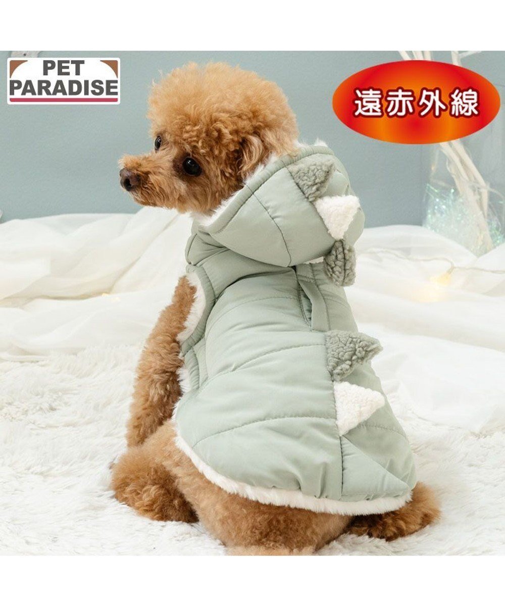 【ペットパラダイス/PET PARADISE / GOODS】のペットパラダイス 線赤外線 恐竜 綿入り ベスト 小型犬 インテリア・キッズ・メンズ・レディースファッション・服の通販 founy(ファニー) 　ベスト　Vest, Waistcoat　冬　Winter / This Winter　犬　Dog　A/W・秋冬　Autumn/Winter　防寒　Cold Protection, Winter-Ready　ホーム・キャンプ・アウトドア・お取り寄せ　Home Living / Home & Lifestyle / Camping Gear / Outdoor Camping　ペットグッズ　Pet Supplies　グリーン|ID: prp329100004769307 ipo3291000000034544612