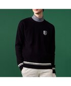 【23区 ゴルフ/23区GOLF / MEN】の裏地付きニットで温か【MEN】【蓄熱】ウールブレンド裏付 ニット 人気、トレンドファッション・服の通販 founy(ファニー) ファッション Fashion メンズファッション Fashion for Men トップス・カットソー Cut & Sew Tops ニット・セーター / 定番トップス Knit Tops & Sweaters アクリル Acrylic Material ゴルフ Golf シンプル Simple, Minimal スポーティ Sporty, Casual Athletic セーター Sweater, Knitwear 今季 This Season, Current Season 冬 Winter / This Winter 定番 Standard, Basic Item A/W・秋冬 Autumn/Winter thumbnail ネイビー系|ID: prp329100004769316 ipo3291000000034544673