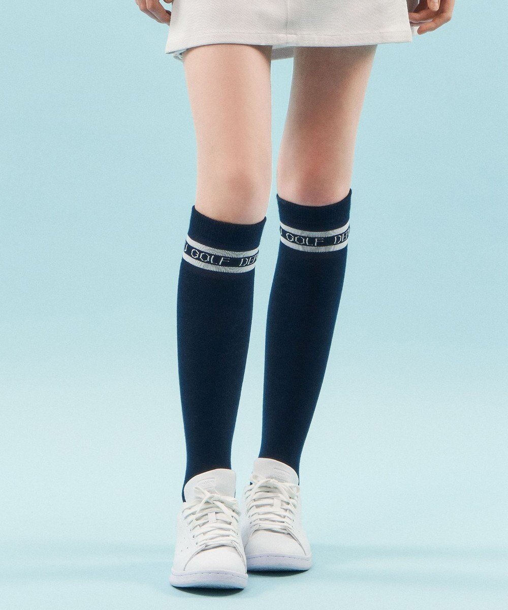 【23区 ゴルフ/NIJYUSANKU GOLF】の【WOMEN】ベーシック ハイソックス インテリア・キッズ・メンズ・レディースファッション・服の通販 founy(ファニー) 　ファッション　Fashion　レディースファッション　Fashion for Women　ソックス&靴下　Socks & Hosiery　レッグウェア・ストッキング　Legwear & Hosiery　ゴルフ　Golf　ソックス　Socks, Hosiery　ベーシック　Basic, Essential　定番　Standard, Basic Item　抗菌　Antibacterial, Bacteria-Resistant　ネイビー系|ID: prp329100004769326 ipo3291000000034544793