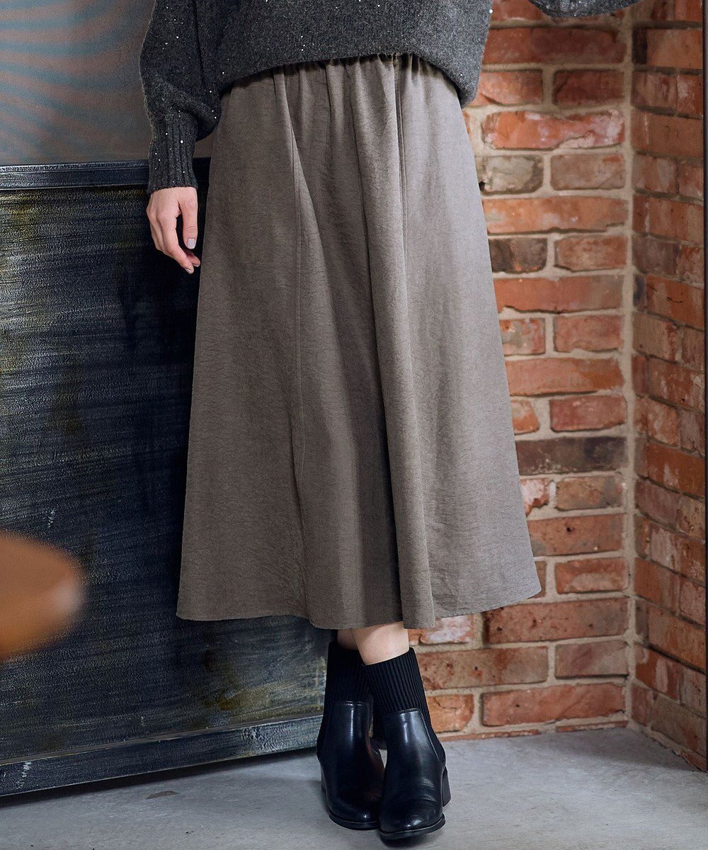 【エニー/ANY】の【ウエストゴム】スエードフレアスカート インテリア・キッズ・メンズ・レディースファッション・服の通販 founy(ファニー) ファッション Fashion レディースファッション Fashion for Women スカート Skirts Aライン・フレアスカート A-Line & Flared Skirts おすすめ Recommended / Our Picks スウェット / スエット Sweatshirt, Sweatwear トレンド Trend, Trending Now ピーチ Peach, Soft Touch フレア Flare, Flared ポケット Pocket, Pocket Detail エレガント 上品 Elegant 洗える Machine Washable A/W・秋冬 Autumn/Winter スレート|ID: prp329100004769330 ipo3291000000034544808