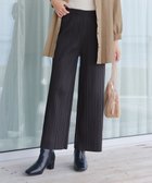 【ティアクラッセ/Tiaclasse】の裏起毛ボックスプリーツパンツ チャコールグレー|ID: prp329100004769331 ipo3291000000035697099