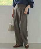 【アメリカンホリック/AMERICAN HOLIC】のウールライクカーブスラックスパンツ Check Brown|ID: prp329100004769336 ipo3291000000034544825