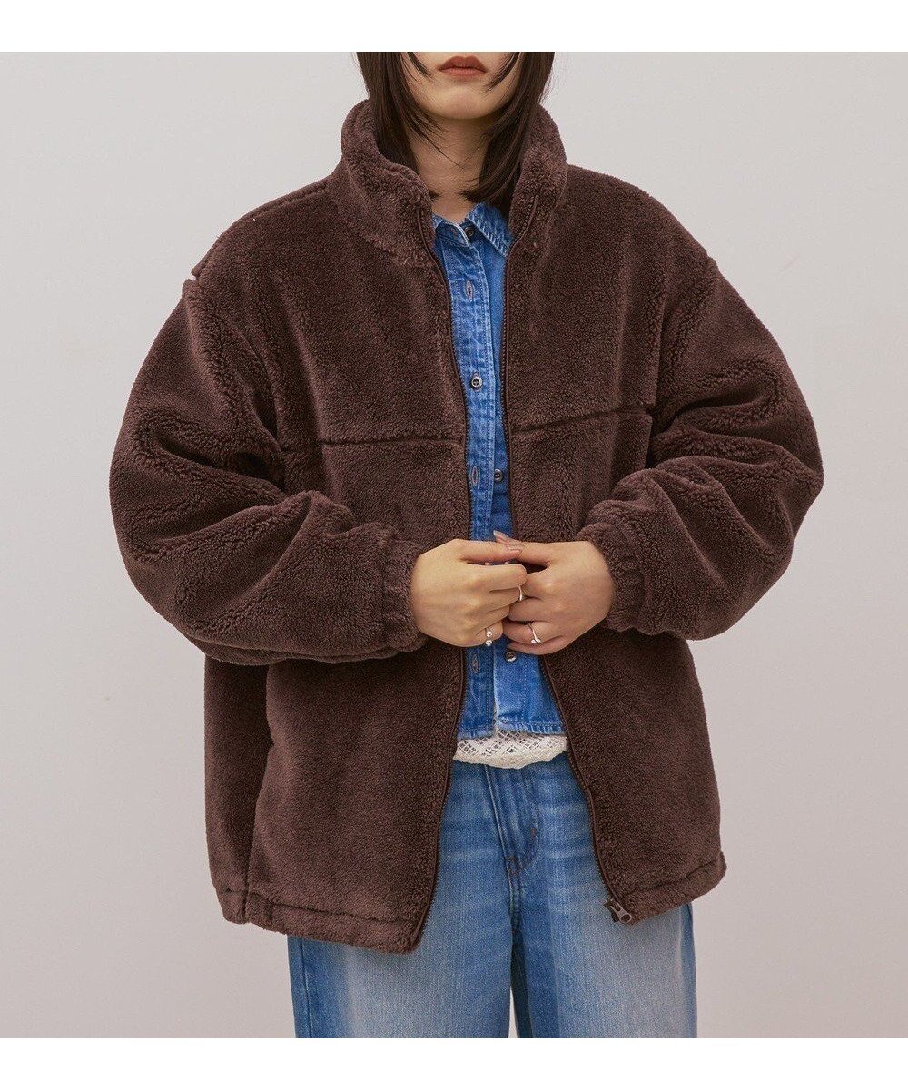 【アメリカンホリック/AMERICAN HOLIC】のスタンドカラーミニファーブルゾン インテリア・キッズ・メンズ・レディースファッション・服の通販 founy(ファニー) ファッション Fashion レディースファッション Fashion for Women アウター Coat / Outerwear Collection レディースジャケット・軽アウター Jackets ブルゾンジャケット・スポーティアウター Blouson Jackets アメリカン American Style 今季 This Season, Current Season ジャケット Jacket, Outerwear スタイリッシュ Stylish, Fashionable トレンド Trend, Trending Now ブルゾン Blouson, Bomber Jacket ボトム Bottoms, Lower Wear ポケット Pocket, Pocket Detail A/W・秋冬 Autumn/Winter Brown|ID: prp329100004769337 ipo3291000000034544828