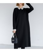 【23区/NIJYUSANKU】の【洗える/吊り干しOK】ヴィスコースストレッチ レース襟 ワンピース 人気、トレンドファッション・服の通販 founy(ファニー) ファッション Fashion レディースファッション Fashion for Women ワンピース Dresses ニットワンピース Knit Dresses 春 Spring 洗える Machine Washable カフス Cuff Design ストレッチ Stretch, Stretchy Fabric 人気 Popular, Best Seller 長袖 Long Sleeve, Full Sleeve ポケット Pocket, Pocket Detail レース Lace, Lace Fabric A/W・秋冬 Autumn/Winter 冬 Winter / This Winter 2025年 2025 2025-2026秋冬・A/W Autumn/Winter 2025–26 AW25–26 thumbnail ブラック系|ID: prp329100004769340 ipo3291000000034922709