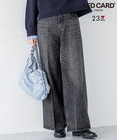 【23区/NIJYUSANKU】の【RED CARD TOKYO×23区/先行予約】 センタープレス デニム ワイド パンツ 人気、トレンドファッション・服の通販 founy(ファニー) ファッション Fashion レディースファッション Fashion for Women パンツ Pants & Trousers デニムパンツ・ジーンズ・美脚デニム Denim Jeans & Pants ウォッシュ Washed Finish ヴィンテージ Vintage Style シンプル Simple, Minimal ジャケット Jacket, Outerwear センター Center, Center Line デニム Denim, Jeans Material パターン Pattern, Design Print プレミアム Premium, High-End モダン Modern, Contemporary リアル Real, Realistic ワイド Wide, Wide Fit A/W・秋冬 Autumn/Winter S/S・春夏 SS, Spring/Summer, Warm Season 夏 Summer エレガント 上品 Elegant |ID:prp329100004769342