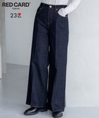 【23区/NIJYUSANKU】の【RED CARD TOKYO×23区/先行予約】 センタープレス デニム ワイド パンツ 人気、トレンドファッション・服の通販 founy(ファニー) ファッション Fashion レディースファッション Fashion for Women パンツ Pants & Trousers デニムパンツ・ジーンズ・美脚デニム Denim Jeans & Pants ウォッシュ Washed Finish ヴィンテージ Vintage Style シンプル Simple, Minimal ジャケット Jacket, Outerwear センター Center, Center Line デニム Denim, Jeans Material パターン Pattern, Design Print プレミアム Premium, High-End モダン Modern, Contemporary リアル Real, Realistic ワイド Wide, Wide Fit A/W・秋冬 Autumn/Winter S/S・春夏 SS, Spring/Summer, Warm Season 夏 Summer エレガント 上品 Elegant thumbnail ネイビー系|ID: prp329100004769342 ipo3291000000034544846