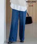 【23区/NIJYUSANKU】の【滝沢眞規子さん着用/RED CARD TOKYO×23区】 センタープレス デニム ワイド パンツ ミッドブルー系|ID: prp329100004769342 ipo3291000000034836713
