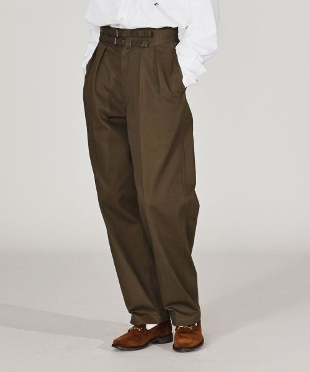 【リノ/LENO】のDOUBLE BELTED GURKHA TROUSERS 《UNISEX》 ダブルベルトグルカパンツ インテリア・キッズ・メンズ・レディースファッション・服の通販 founy(ファニー) ファッション Fashion レディースファッション Fashion for Women パンツ Pants & Trousers ベルト&ウエストマーク Belts & Waist Accessories クラシック Classic, Timeless Style コンパクト Compact, Small Size ジャケット Jacket, Outerwear ダブル Double, Double-Breasted デニム Denim, Jeans Material 人気 Popular, Best Seller フォルム Silhouette, Form ユニセックス Unisex, Genderless ワイド Wide, Wide Fit 冬 Winter / This Winter A/W・秋冬 Autumn/Winter S/S・春夏 SS, Spring/Summer, Warm Season 夏 Summer KHAKI|ID: prp329100004769347 ipo3291000000034544861