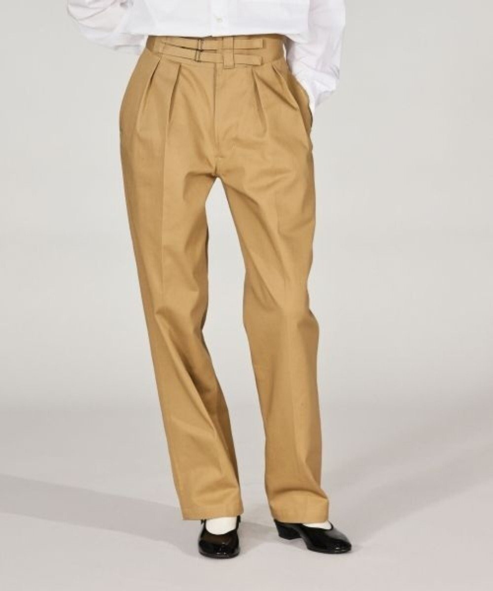 【リノ/LENO】のDOUBLE BELTED GURKHA TROUSERS 《UNISEX》 ダブルベルトグルカパンツ インテリア・キッズ・メンズ・レディースファッション・服の通販 founy(ファニー) ファッション Fashion レディースファッション Fashion for Women パンツ Pants & Trousers ベルト&ウエストマーク Belts & Waist Accessories クラシック Classic, Timeless Style コンパクト Compact, Small Size ジャケット Jacket, Outerwear ダブル Double, Double-Breasted デニム Denim, Jeans Material 人気 Popular, Best Seller フォルム Silhouette, Form ユニセックス Unisex, Genderless ワイド Wide, Wide Fit 冬 Winter / This Winter A/W・秋冬 Autumn/Winter S/S・春夏 SS, Spring/Summer, Warm Season 夏 Summer BEIGE|ID: prp329100004769347 ipo3291000000034544862