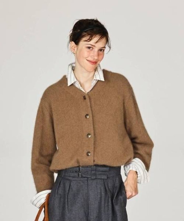 【リノ/LENO】のBRUSHED CARDIGAN へアリーニットカーディガン インテリア・キッズ・メンズ・レディースファッション・服の通販 founy(ファニー) https://founy.com/ ファッション Fashion レディースファッション Fashion for Women トップス・カットソー Cut & Sew Tops ニット Knit Tops & Sweaters カーディガン・羽織り Layered Style Cardigans カーディガン Cardigan, Knitwear シルク Silk, 100% Silk ジャケット Jacket, Outerwear デニム Denim, Jeans Material A/W・秋冬 Autumn/Winter |ID: prp329100004769350 ipo3291000000034544869