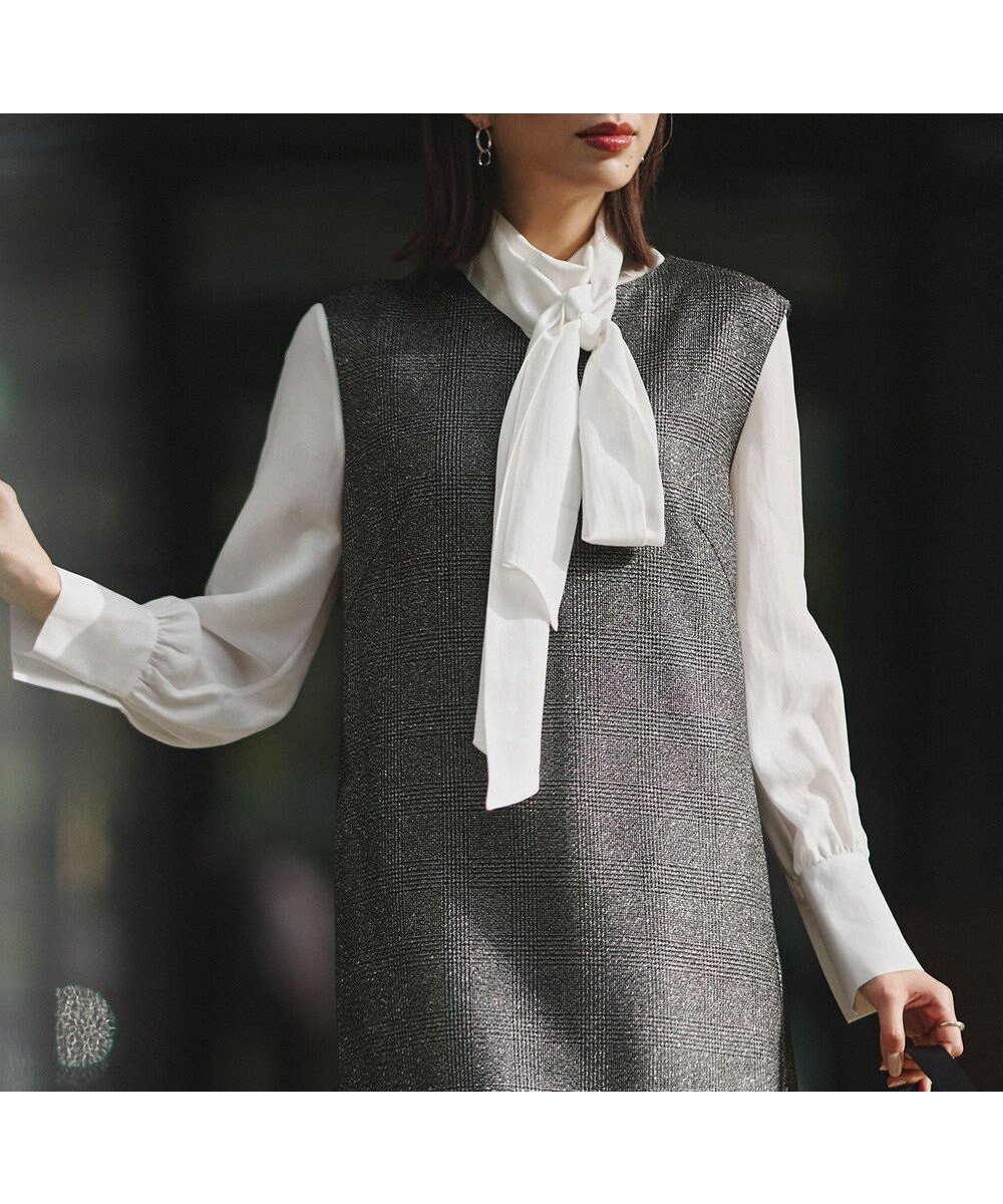 【アイシービー/iCB】のセルロースシルクビエラ ボウタイ付きブラウス 人気、トレンドファッション・服の通販 founy(ファニー) 　ファッション　Fashion　レディースファッション　Fashion for Women　トップス・カットソー　Cut & Sew Tops　シャツ・ブラウス・オフィスカジュアル　Elegant Blouses & Button-Ups　カフス　Cuff Design　シルク　Silk, 100% Silk　ジャケット　Jacket, Outerwear　A/W・秋冬　Autumn/Winter　おすすめ　Recommended / Our Picks　エレガント 上品　Elegant　セレモニー　Ceremony　ビジネス 仕事 通勤　Business / Work / Commuting　2025年　2025　2025-2026秋冬・A/W　Autumn/Winter 2025–26 AW25–26　 other-1|ID: prp329100004769356 ipo3291000000034758638