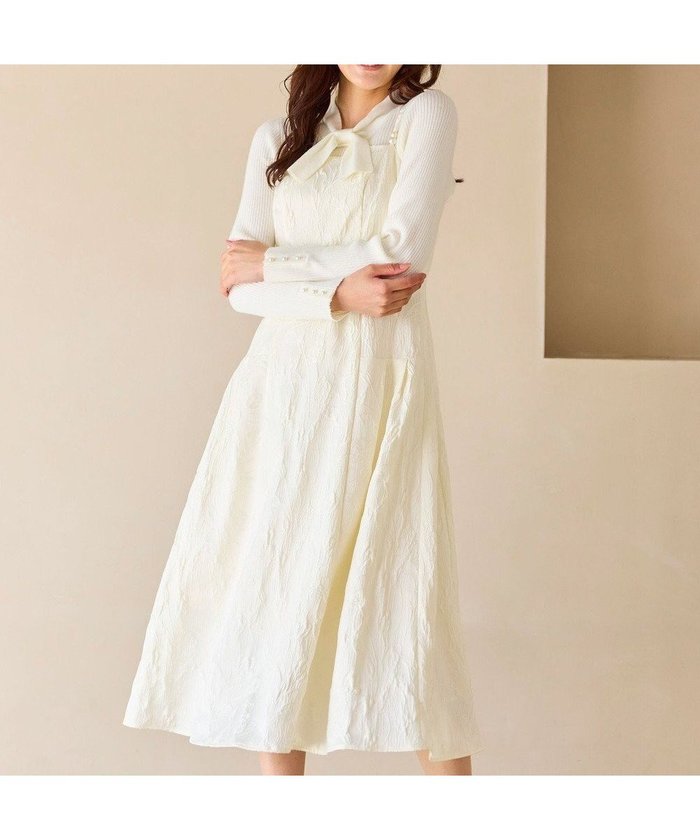 【フェルゥ/Feroux】の【先行予約】ジャガードキャミ ワンピース インテリア・キッズ・メンズ・レディースファッション・服の通販 founy(ファニー) https://founy.com/ ファッション Fashion レディースファッション Fashion for Women ワンピース Dresses フォーマル・パーティードレス・結婚式用ドレス Elegant & Casual Dresses キャミソールワンピース Camisole Dresses インナー Innerwear キャミワンピース Cami Dress, Slip Dress タートル Turtleneck, Turtle Collar チューリップ Tube, Tube Top ドレス Dress, One-Piece パール Pearl, Pearl Accent フィット Fit, Slim Fit フェミニン Feminine, Girly フレア Flare, Flared モチーフ Motif, Design Theme ラップ Wrap, Wrap Design A/W・秋冬 Autumn/Winter エレガント 上品 Elegant セレモニー Ceremony |ID: prp329100004769359 ipo3291000000034544898