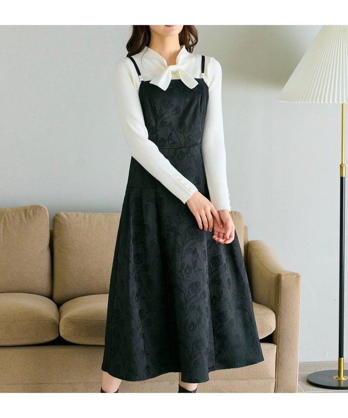 【フェルゥ/Feroux】の【先行予約】ジャガードキャミ ワンピース インテリア・キッズ・メンズ・レディースファッション・服の通販 founy(ファニー) https://founy.com/ ファッション Fashion レディースファッション Fashion for Women ワンピース Dresses フォーマル・パーティードレス・結婚式用ドレス Elegant & Casual Dresses キャミソールワンピース Camisole Dresses インナー Innerwear キャミワンピース Cami Dress, Slip Dress タートル Turtleneck, Turtle Collar チューリップ Tube, Tube Top ドレス Dress, One-Piece パール Pearl, Pearl Accent フィット Fit, Slim Fit フェミニン Feminine, Girly フレア Flare, Flared モチーフ Motif, Design Theme ラップ Wrap, Wrap Design A/W・秋冬 Autumn/Winter エレガント 上品 Elegant セレモニー Ceremony |ID: prp329100004769359 ipo3291000000034544900