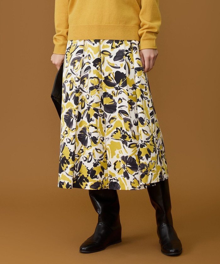【自由区/JIYU-KU】のアートタッチフラワープリント スカート インテリア・キッズ・メンズ・レディースファッション・服の通販 founy(ファニー) https://founy.com/ ファッション Fashion レディースファッション Fashion for Women スカート Skirts イタリア Italy グログラン Grosgrain, Grosgrain Ribbon フロント Front, Front Design プリント Print, Printed Pattern 夏 Summer 手描き Hand-Drawn, Illustrated 春 Spring S/S・春夏 SS, Spring/Summer, Warm Season 無地 Plain, Solid Color |ID: prp329100004769366 ipo3291000000034544919