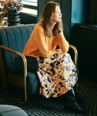 【自由区/JIYU-KU】の【SHIHOさん着用】アートタッチフラワープリント スカート イエロー×モノトーン系|ID: prp329100004769366 ipo3291000000034606551