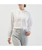 【ジェイ プレス/J.PRESS】のBEZコットンナイロン ストライプ フリル襟 ブラウス ホワイトドビー系|ID: prp329100004769371 ipo3291000000034544940