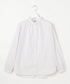 【ジェイ プレス/J.PRESS】のBEZコットンナイロン ストライプ フリル襟 ブラウス ホワイト×ピンク×ネイビー系|ID: prp329100004769371 ipo3291000000034544942