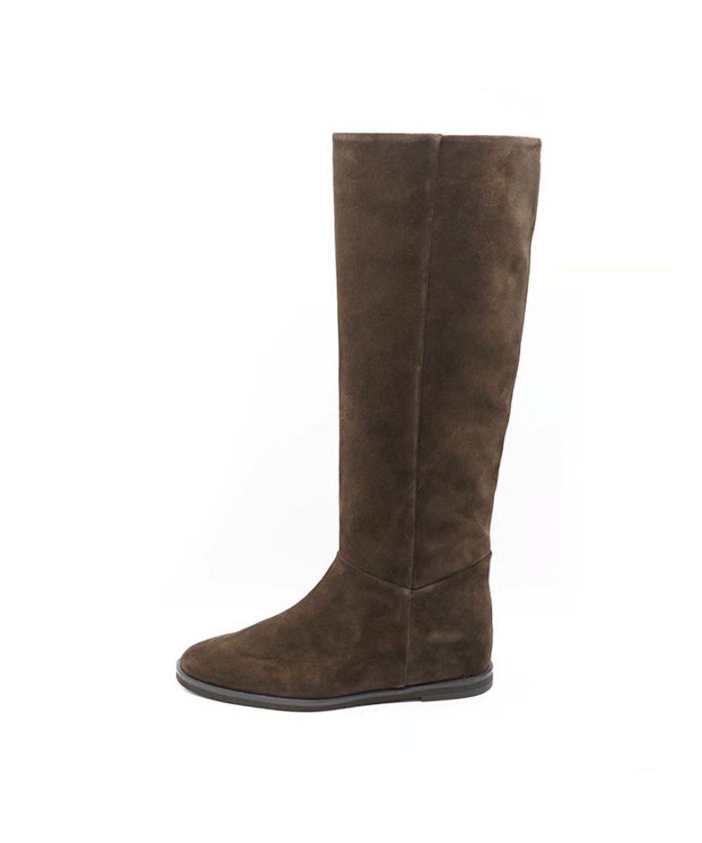 【アポム/APOM】のインヒールロングブーツ40 インテリア・キッズ・メンズ・レディースファッション・服の通販 founy(ファニー) ファッション Fashion レディースファッション Fashion for Women クッション Cushion, Throw Pillow シューズ Shoes, Footwear ストレート Straight, Straight Cut フォルム Silhouette, Form フラット Flat, Flat Shoes ベロア Velour, Soft Velvet ロング Long, Long-Length 楽ちん Easy Fit, Comfortable A/W・秋冬 Autumn/Winter S/S・春夏 SS, Spring/Summer, Warm Season 夏 Summer ダークブラウンスエード|ID: prp329100004769390 ipo3291000000034545031