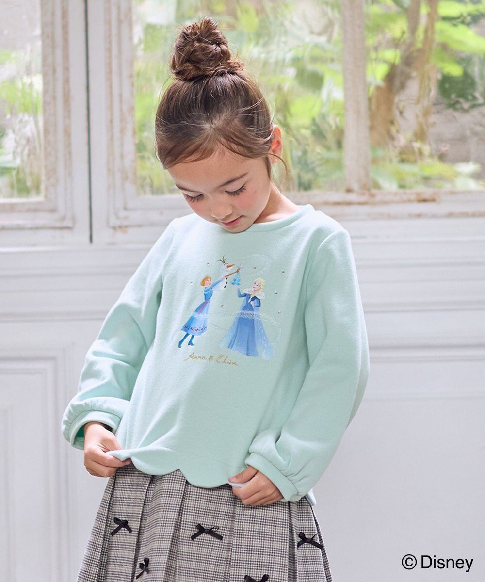 【エニィ/ANY / KIDS】の【ディズニー/FROZEN】裏シャギー トレーナー インテリア・キッズ・メンズ・レディースファッション・服の通販 founy(ファニー) 　ファッション　Fashion　キッズファッション　Fashion for Kids　トップス・カットソー　Cut & Sew Tops　スウェット / スエット　Sweatshirt, Sweatwear　スカラップ　Scallop, Scalloped Edge　トレーナー　Sweatshirt, Trainer　フロント　Front, Front Design　プリント　Print, Printed Pattern　ポシェット　Pochette, Mini Bag　モチーフ　Motif, Design Theme　冬　Winter / This Winter　A/W・秋冬　Autumn/Winter　おすすめ　Recommended / Our Picks　ミント|ID: prp329100004770231 ipo3291000000034555572