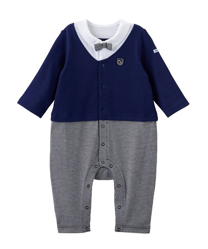 【ミキハウスホットビスケッツ/MIKI HOUSE HOT BISCUITS / KIDS】の【ミキハウス】【70-80cm】 蝶ネクタイつきフォーマルカバーオール インテリア・キッズ・メンズ・レディースファッション・服の通販 founy(ファニー) https://founy.com/ ファッション Fashion キッズファッション Fashion for Kids おすすめ Recommended / Our Picks カーディガン Cardigan, Knitwear セレモニー Ceremony フォーマル Formal, Dressy ベビー Baby, Babywear 夏 Summer S/S・春夏 SS, Spring/Summer, Warm Season A/W・秋冬 Autumn/Winter |ID: prp329100004770234 ipo3291000000034555582