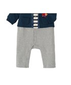 【ミキハウスホットビスケッツ/MIKI HOUSE HOT BISCUITS / KIDS】のカーディガン重ね着風 カバーオール 紺|ID: prp329100004770244 ipo3291000000034555611