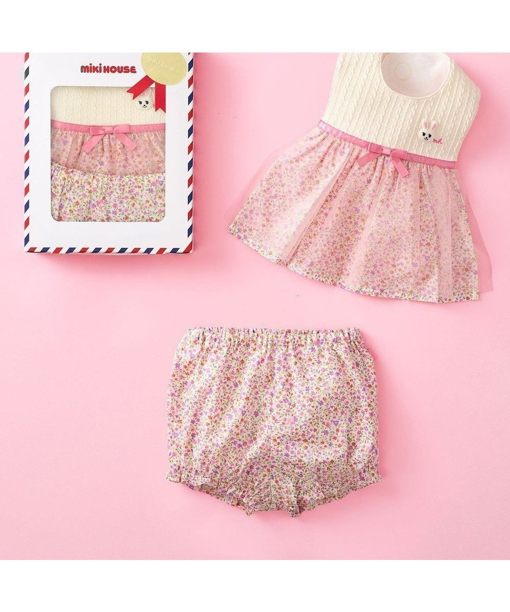 【ミキハウスホットビスケッツ/MIKI HOUSE HOT BISCUITS / KIDS】のスタイ&ブルマ ギフトセット【BOX付き】 インテリア・キッズ・メンズ・レディースファッション・服の通販 founy(ファニー) 　ファッション　Fashion　キッズファッション　Fashion for Kids　おすすめ　Recommended / Our Picks　ギフト プレゼント　Gift / Present　ハーフ　Half, Half-Length　ベビー　Baby, Babywear　白×ピンク|ID: prp329100004770246 ipo3291000000034555616