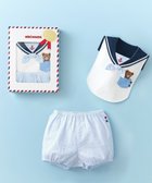 【ミキハウスホットビスケッツ/MIKI HOUSE HOT BISCUITS / KIDS】のスタイ&ブルマ ギフトセット【BOX付き】 白×ブルー|ID: prp329100004770246 ipo3291000000034555617