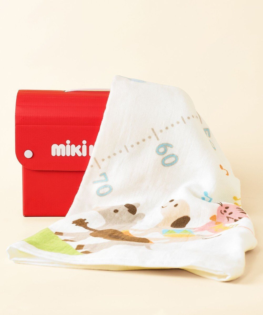 【ミキハウスホットビスケッツ/MIKI HOUSE HOT BISCUITS / KIDS】の身長計ガーゼバスタオル ギフトセット【BOX付き】 インテリア・キッズ・メンズ・レディースファッション・服の通販 founy(ファニー) ファッション Fashion キッズファッション Fashion for Kids ギフト プレゼント Gift / Present タオル Towel, Bath Towel プリント Print, Printed Pattern ベビー Baby, Babywear ボックス Boxy, Box Shape モチーフ Motif, Design Theme 人気 Popular, Best Seller 吸水 Absorbent, Quick-Dry 白|ID: prp329100004770247 ipo3291000000034555620