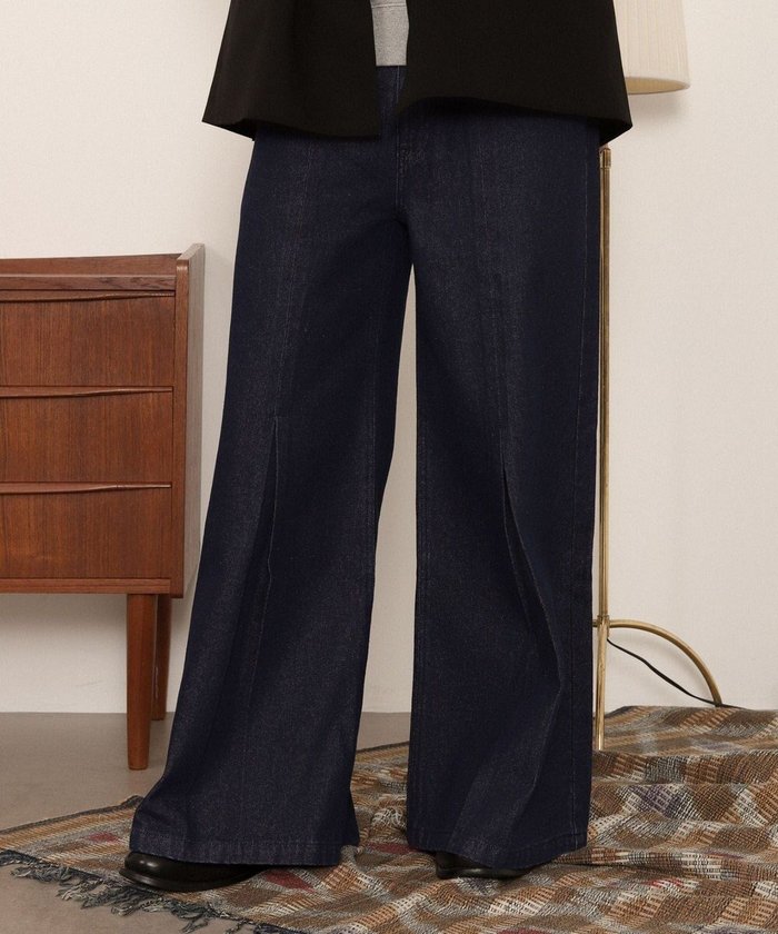 【ウィゴー/WEGO / MEN】のセンタータックバギーフレアデニム インテリア・キッズ・メンズ・レディースファッション・服の通販 founy(ファニー) https://founy.com/ ファッション Fashion メンズファッション Fashion for Men ボトムス Bottoms デニムパンツ・ジーンズ Denim Pants インディゴ Indigo Denim 春 Spring 秋 Autumn シューズ Shoes, Footwear スニーカー Sneakers, Trainers スマホ Smartphone, Mobile Device センター Center, Center Line ダウン Down, Puffer デニム Denim, Jeans Material バランス Balance, Style Balance フレア Flare, Flared ベーシック Basic, Essential モノトーン Monotone, Black and White 冬 Winter / This Winter A/W・秋冬 Autumn/Winter おすすめ Recommended / Our Picks 夏 Summer エレガント 上品 Elegant |ID: prp329100004770324 ipo3291000000034555873