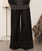 【ウィゴー/WEGO / MEN】のセンタータックバギーフレアデニム デニムブラック|ID: prp329100004770324 ipo3291000000034555875