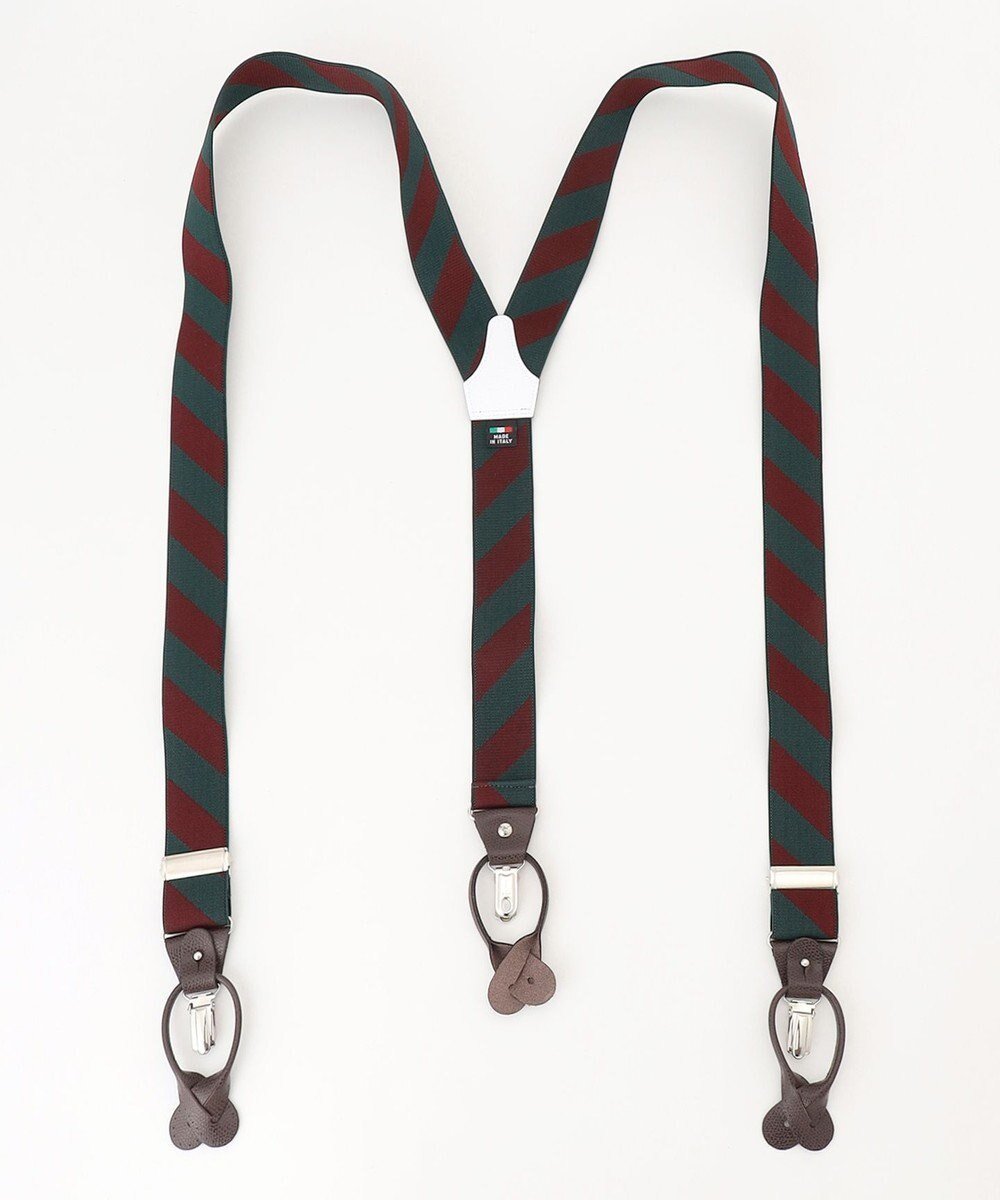 【ジェイ プレス/J.PRESS / MEN】のストライプ サスペンダー インテリア・キッズ・メンズ・レディースファッション・服の通販 founy(ファニー) ファッション Fashion メンズファッション Fashion for Men オーバル Oval Design サスペンダー Suspenders, Braces ストライプ Stripe, Striped Pattern ベーシック Basic, Essential グリーン系1|ID: prp329100004770325 ipo3291000000034555877