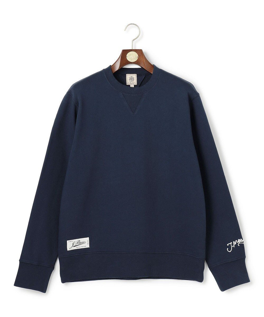 【ジェイ プレス/J.PRESS / MEN】の【NYUZELESS】ヘビーウェイト スウェットシャツ インテリア・キッズ・メンズ・レディースファッション・服の通販 founy(ファニー) 　ファッション　Fashion　メンズファッション　Fashion for Men　トップス・カットソー　Cut & Sew Tops　メンズシャツ　Shirts　ヴィンテージ　Vintage Style　クラシック　Classic, Timeless Style　スウェット / スエット　Sweatshirt, Sweatwear　チェーン　Chain, Chain Strap　フィット　Fit, Slim Fit　A/W・秋冬　Autumn/Winter　ネイビー系|ID: prp329100004770328 ipo3291000000034555896