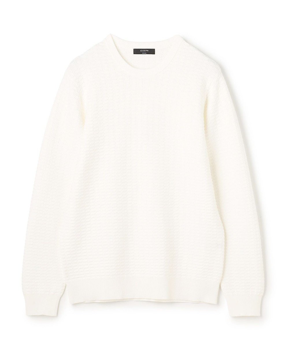 【ジョゼフ オム/JOSEPH HOMME / MEN】の【WEB・一部店舗限定 】 ライトヴィスコース クルーネックニット インテリア・キッズ・メンズ・レディースファッション・服の通販 founy(ファニー) 　ファッション　Fashion　メンズファッション　Fashion for Men　トップス・カットソー　Cut & Sew Tops　ニット・セーター / 定番トップス　Knit Tops & Sweaters　シンプル　Simple, Minimal　スペシャル　Special, Limited Edition　セーター　Sweater, Knitwear　フィット　Fit, Slim Fit　レギュラー　Regular, Standard Fit　A/W・秋冬　Autumn/Winter　長袖　Long Sleeve, Full Sleeve　ホワイト系|ID: prp329100004770329 ipo3291000000035722943