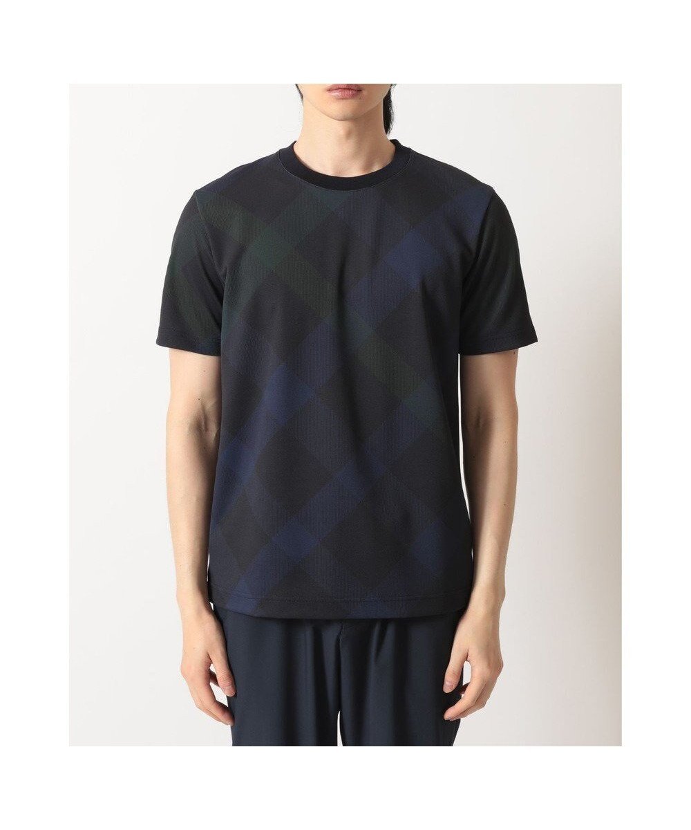 【ダックス/DAKS / MEN】のメガチェック カノコTシャツ 人気、トレンドファッション・服の通販 founy(ファニー) ファッション Fashion メンズファッション Fashion for Men トップス・カットソー Cut & Sew Tops メンズシャツ Shirts カットソー Cut and Sewn Top チェック Check, Plaid, Tartan バイアス Bias, Diagonal Cut プリント Print, Printed Pattern 吸水 Absorbent, Quick-Dry 夏 Summer S/S・春夏 SS, Spring/Summer, Warm Season A/W・秋冬 Autumn/Winter other-1|ID: prp329100004770345 ipo3291000000034555993