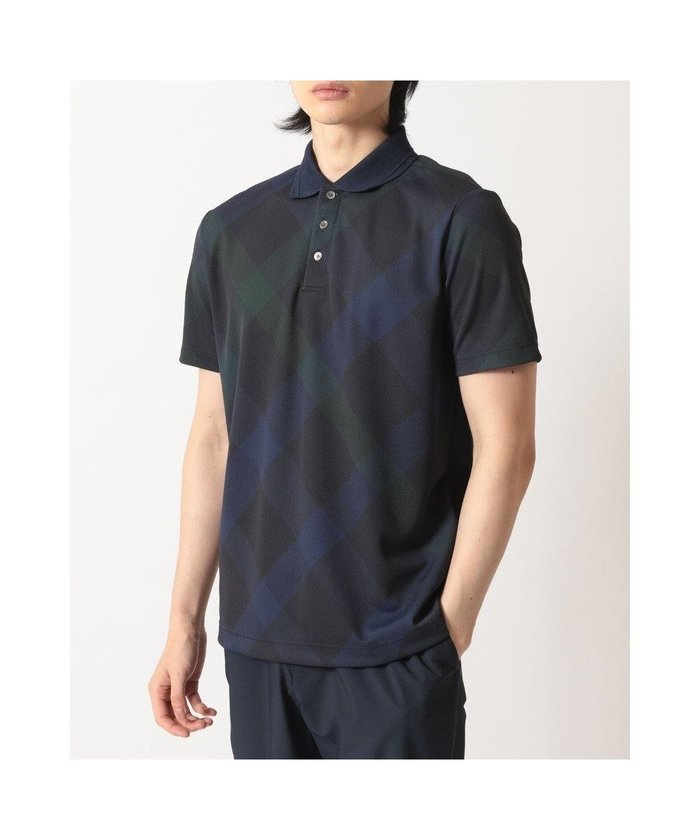 【ダックス/DAKS / MEN】のメガチェック カノコポロシャツ インテリア・キッズ・メンズ・レディースファッション・服の通販 founy(ファニー) https://founy.com/ ファッション Fashion メンズファッション Fashion for Men トップス・カットソー Cut & Sew Tops メンズシャツ Shirts ポロシャツ / きれいめカジュアルスタイル Polo Shirts チェック Check, Plaid, Tartan バイアス Bias, Diagonal Cut プリント Print, Printed Pattern ポロシャツ Polo Shirt, Collared Tee 吸水 Absorbent, Quick-Dry 夏 Summer S/S・春夏 SS, Spring/Summer, Warm Season A/W・秋冬 Autumn/Winter |ID: prp329100004770346 ipo3291000000034556000