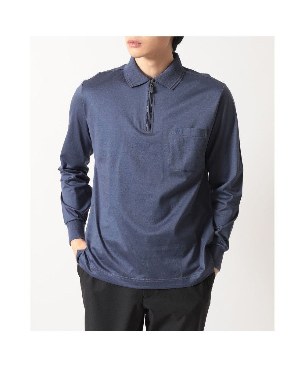 【ダックス/DAKS / MEN】のチェックプラケット ジップアップポロ インテリア・キッズ・メンズ・レディースファッション・服の通販 founy(ファニー) 　ファッション　Fashion　メンズファッション　Fashion for Men　トップス・カットソー　Cut & Sew Tops　メンズシャツ　Shirts　ポロシャツ / きれいめカジュアルスタイル　Polo Shirts　チェック　Check, Plaid, Tartan　ポロシャツ　Polo Shirt, Collared Tee　夏　Summer　定番　Standard, Basic Item　S/S・春夏　SS, Spring/Summer, Warm Season　A/W・秋冬　Autumn/Winter　ブルー|ID: prp329100004770347 ipo3291000000034556011