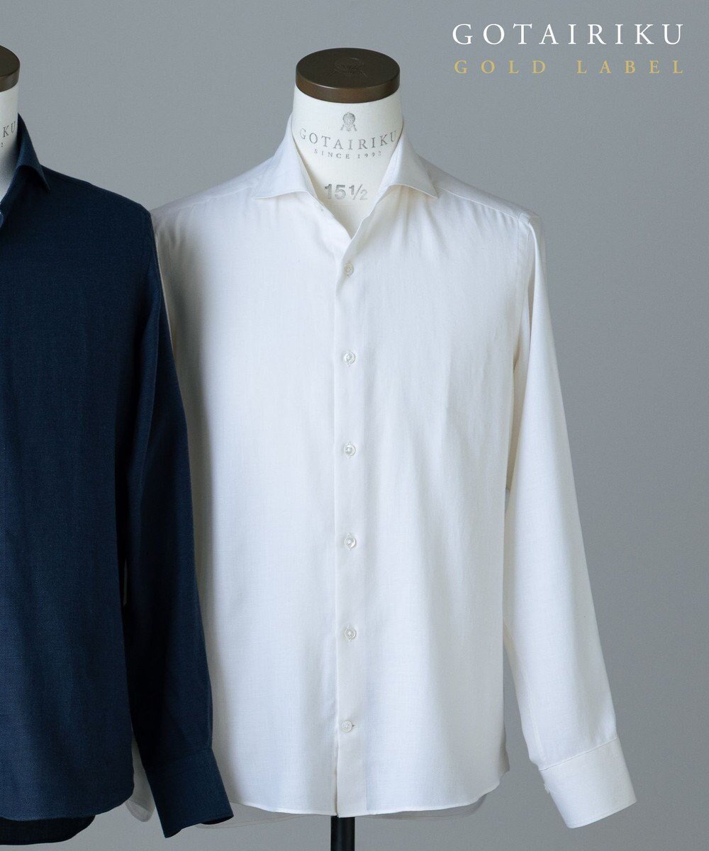 【五大陸/gotairiku / MEN】のGOLD LABEL/WEB 一部店舗限定【Thomas Mason】コットンカシミヤ フラノシャツ 人気、トレンドファッション・服の通販 founy(ファニー) 　ファッション　Fashion　メンズファッション　Fashion for Men　トップス・カットソー　Cut & Sew Tops　メンズシャツ　Shirts　スタイリッシュ　Stylish, Fashionable　ドレス　Dress, One-Piece　ラグジュアリー　Luxury, Elegant　レギュラー　Regular, Standard Fit　冬　Winter / This Winter　A/W・秋冬　Autumn/Winter　 other-1|ID: prp329100004770351 ipo3291000000034556028