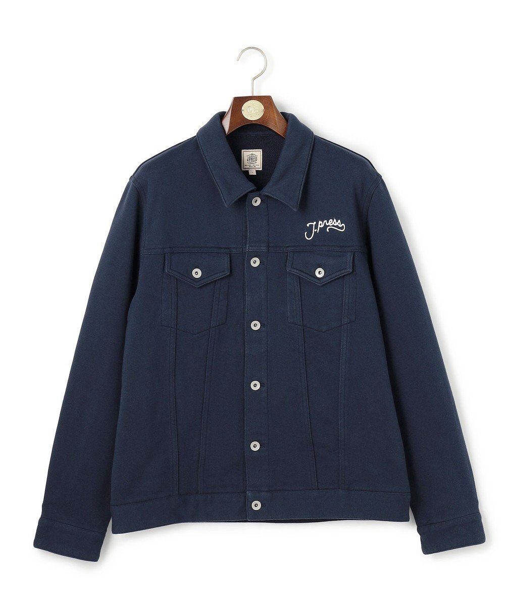 【ジェイ プレス/J.PRESS / MEN】の【NYUZELESS】3rdタイプ ジャージートラッカージャケット インテリア・キッズ・メンズ・レディースファッション・服の通販 founy(ファニー) ファッション Fashion メンズファッション Fashion for Men アウター Men's Coats Outerwear メンズデニム / デニムジャケット Denim Jackets クラシック Classic, Timeless Style ジャケット Jacket, Outerwear チェーン Chain, Chain Strap デニム Denim, Jeans Material ビンテージ Vintage, Retro Style フィット Fit, Slim Fit A/W・秋冬 Autumn/Winter ネイビー系|ID: prp329100004770358 ipo3291000000034556065