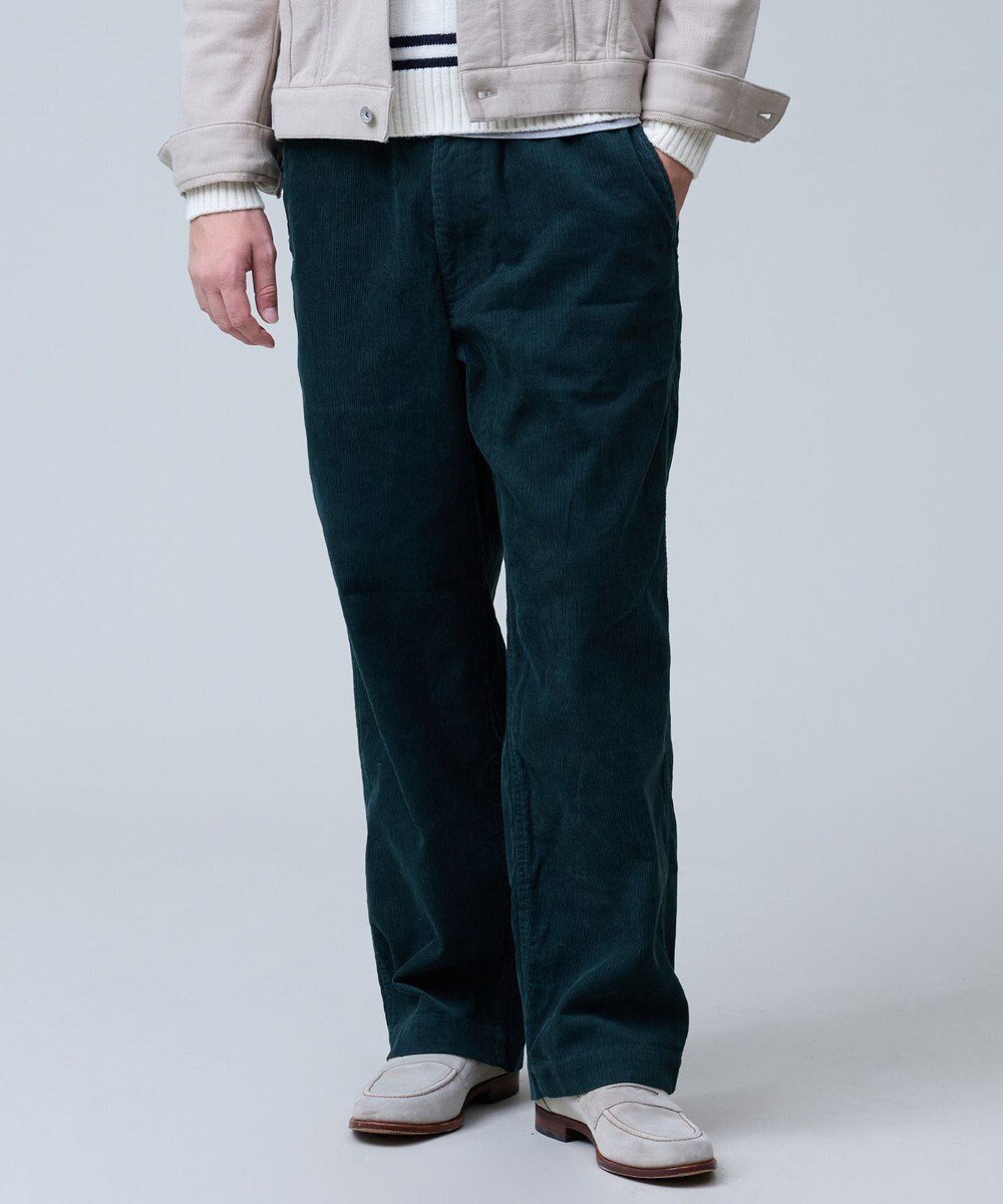 【ジェイ プレス/J.PRESS / MEN】の【NYUZELESS】コットンコーデュロイ イージーパンツ インテリア・キッズ・メンズ・レディースファッション・服の通販 founy(ファニー) 　ファッション　Fashion　メンズファッション　Fashion for Men　ボトムス　Bottoms　コーデュロイ　Corduroy, Cord Fabric　スピンドル　Spindle, Drawcord　ビンテージ　Vintage, Retro Style　フィット　Fit, Slim Fit　リラックス　Relax, Relaxed Fit　A/W・秋冬　Autumn/Winter　グリーン系|ID: prp329100004770363 ipo3291000000034556083